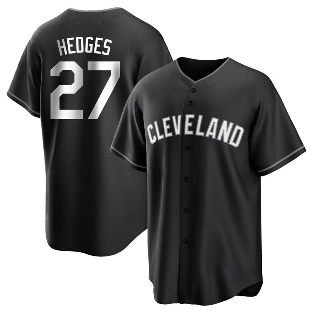 My Store C.Guardians #27 Austin Hedges Player Black Home Game Stitched Jerseys