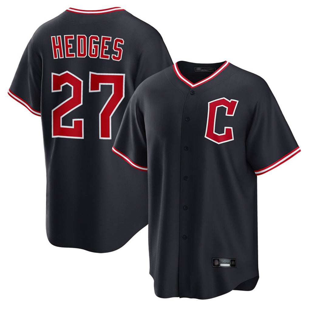 My Store C.Guardians #27 Austin Hedges Player Navy Game Home Stitched Jerseys