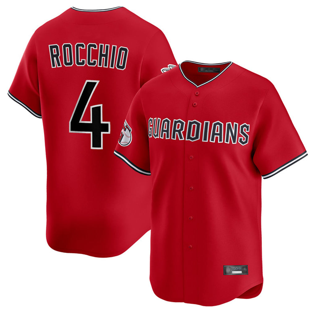 My Store C.Guardians #4 Brayan Rocchio Player Red Limited Home Stitched Jerseys