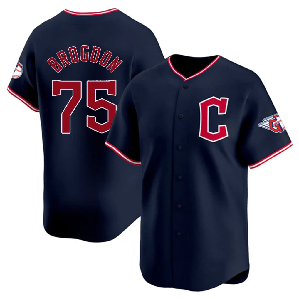 My Store C.Guardians #75 Connor Brogdon Player Navy Limited Home Stitched Jerseys