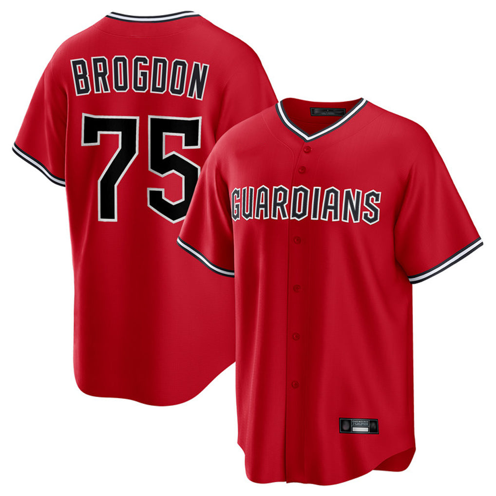 My Store C.Guardians #75 Connor Brogdon Player Red Home Game Stitched Jerseys