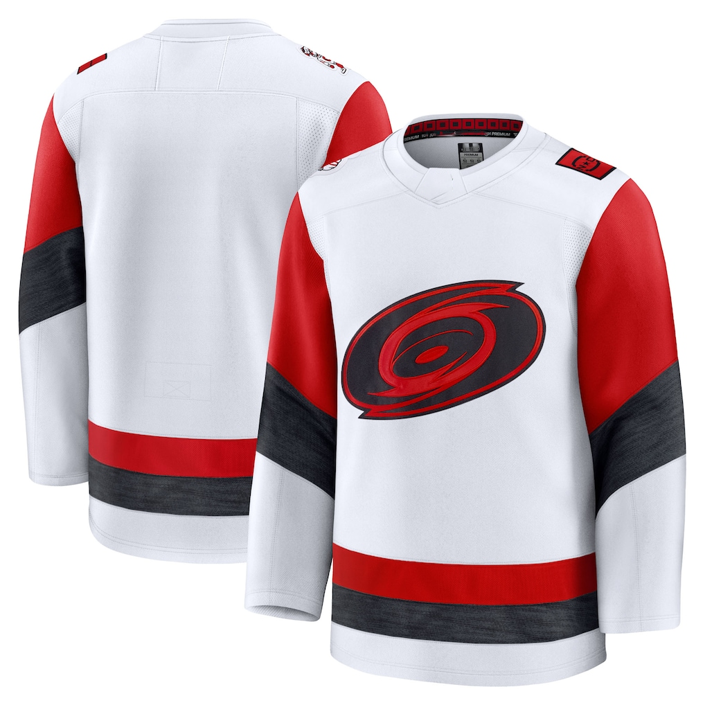 My Store C.Hurricanes White Away Premium Stitched Jerseys