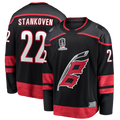 My Store C.Hurricanes #22 Logan Stankoven Black 2026 Stanley Cup Champions Home Breakaway Stitched Jerseys