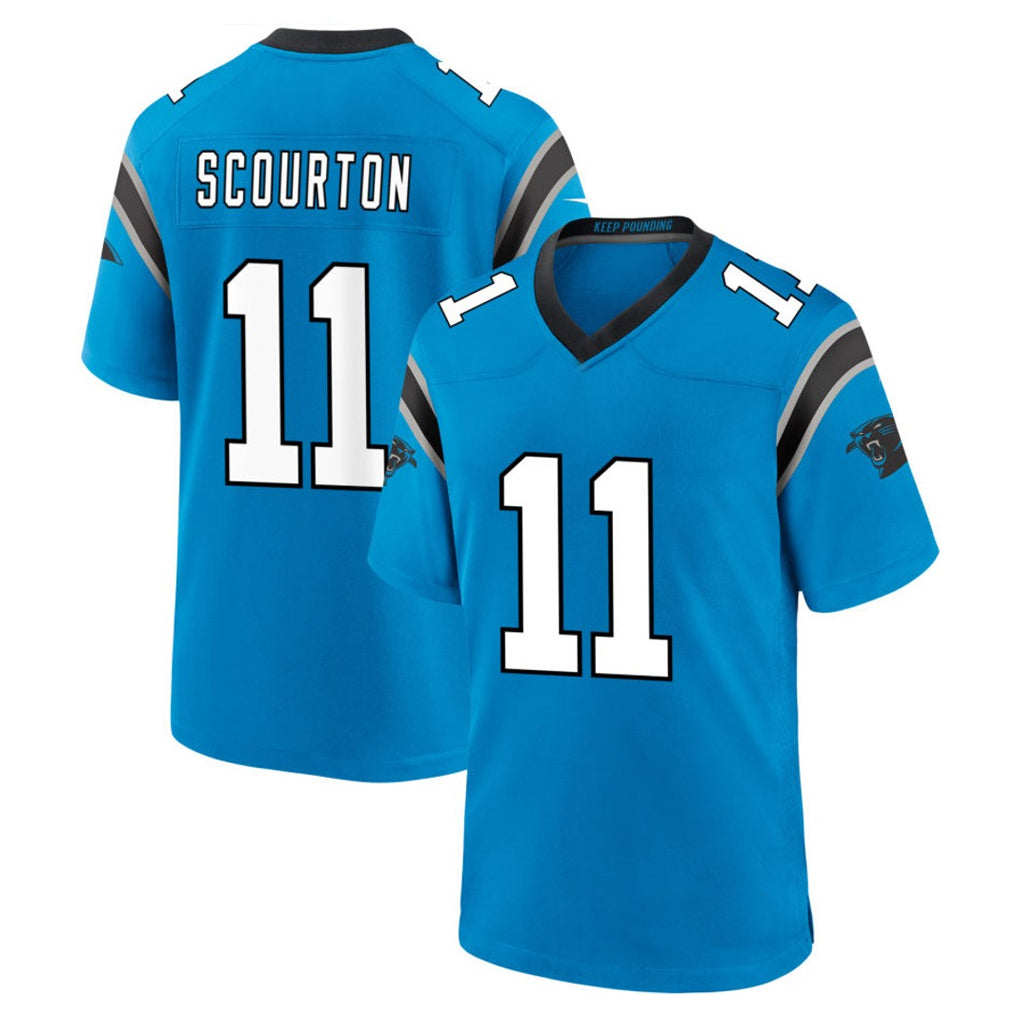 My Store C.Panthers #11 Nic Scourton Player Blue Home Game Stitched Jerseys