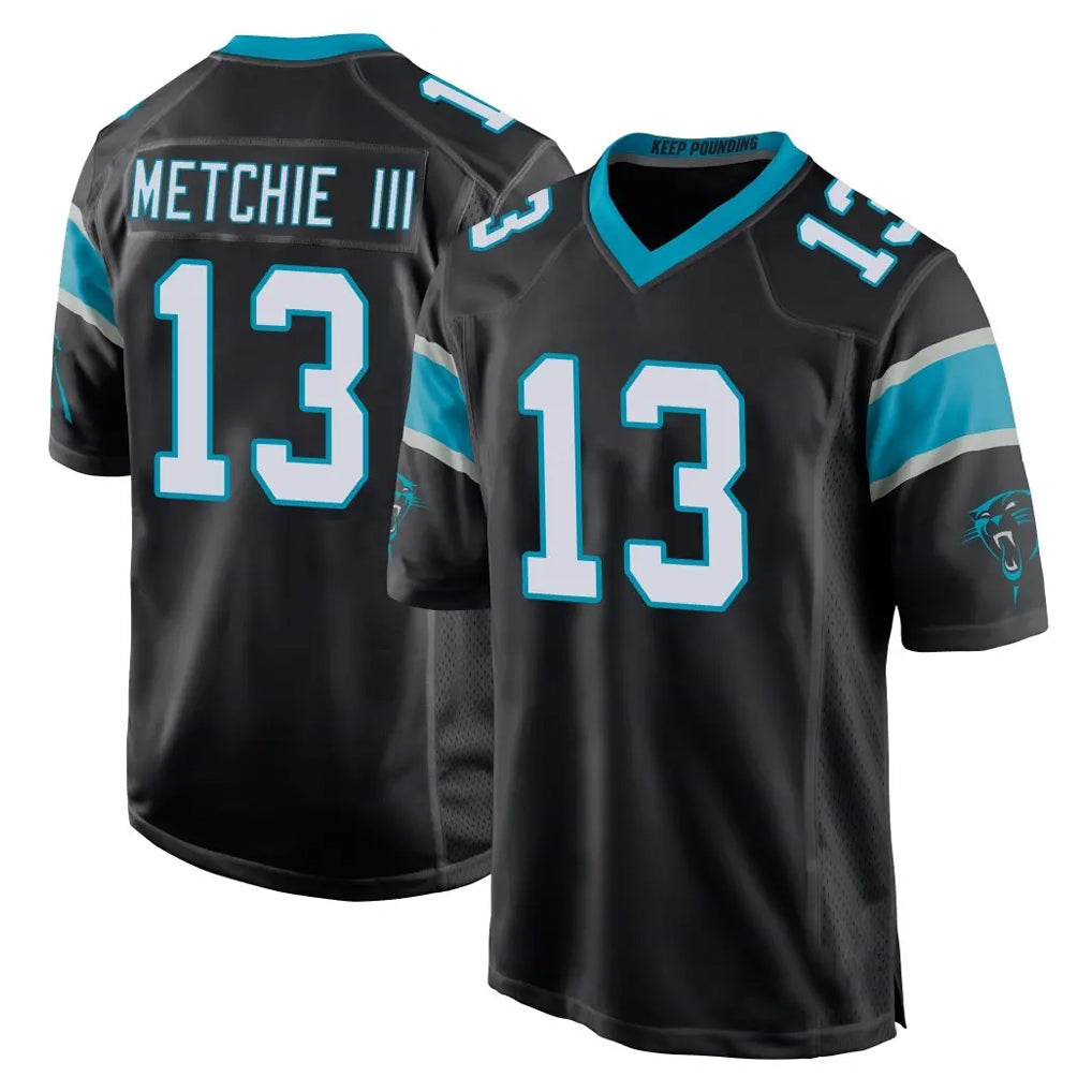 My Store C.Panthers #13 John Metchie III Player Black Home Game Stitched Jerseys