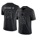 My Store C.Panthers #13 John Metchie III Player Black Limited Reflective Game Stitched Jerseys