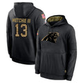 My Store C.Panthers #13 John Metchie III Player Black Salute to Service Pullover Hoodies Limited Game Stitched Jerseys