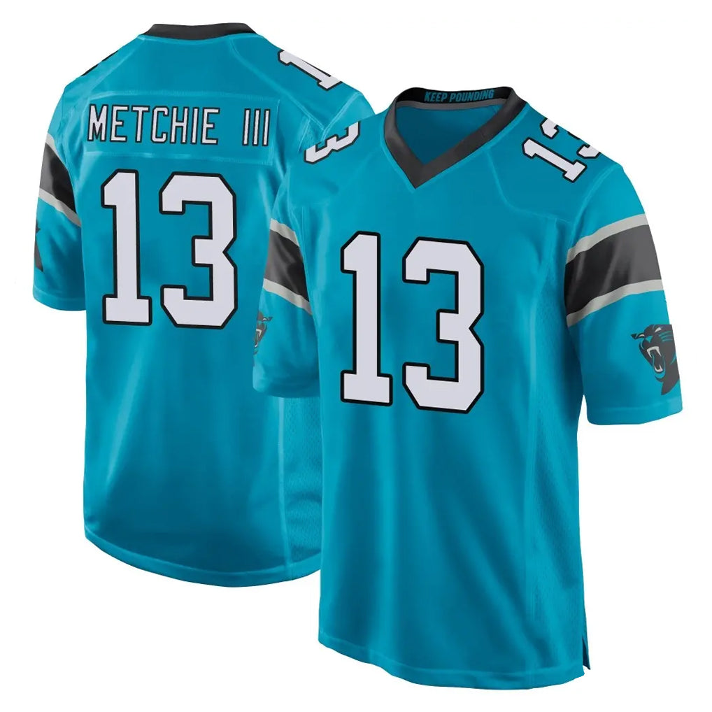 My Store C.Panthers #13 John Metchie III Player Blue Game Stitched Jerseys