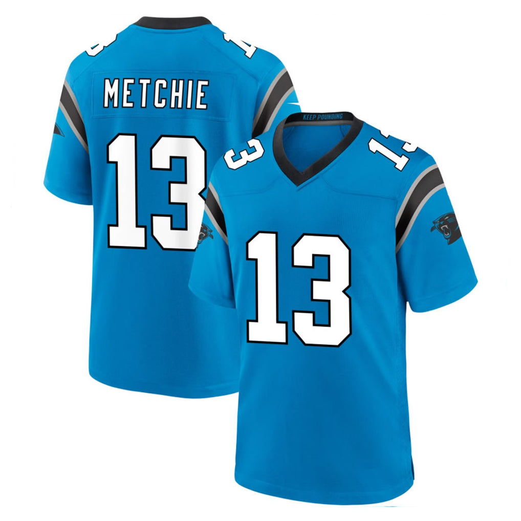 My Store C.Panthers #13 John Metchie III Player Blue Home Game Stitched Jerseys