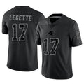 My Store C.Panthers #17 Xavier Legette Player Black REFLECTIVE Limited Stitched Jerseys
