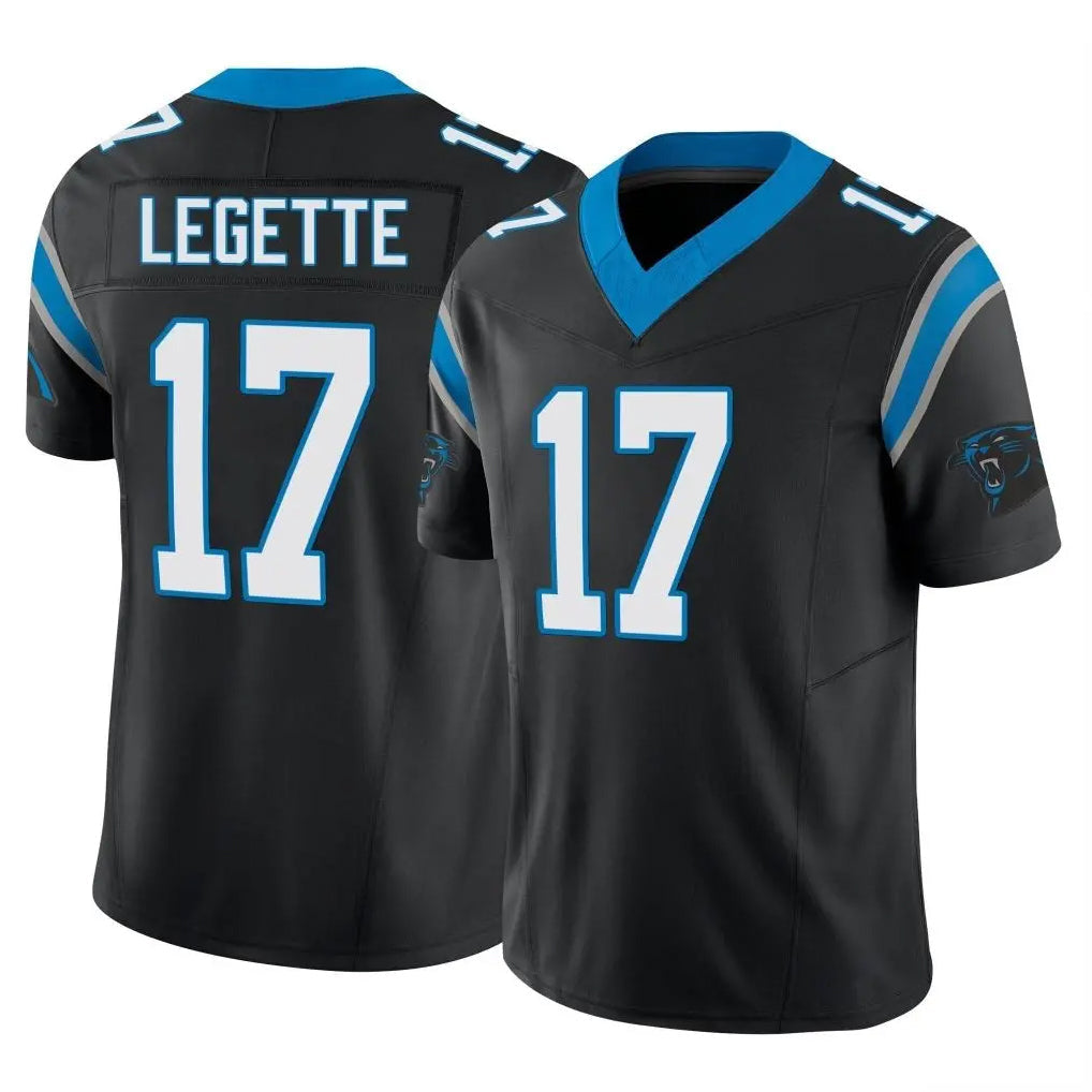 My Store C.Panthers #17 Xavier Legette Player Black Vapor F.U.S.E. Limited Home Game Stitched Jerseys