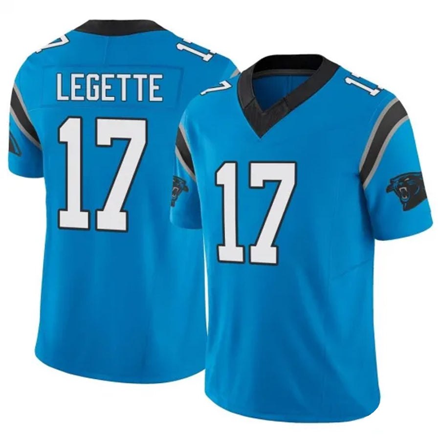 My Store C.Panthers #17 Xavier Legette Player Blue Vapor F.U.S.E. Limited Stitched Jerseys