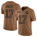 My Store C.Panthers #17 Xavier Legette Player Brown Salute To Service Limited Stitched Jerseys