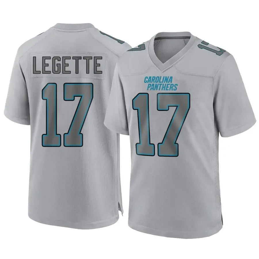 My Store C.Panthers #17 Xavier Legette Player Grey Atmosphere Fashion Stitched  Jerseys
