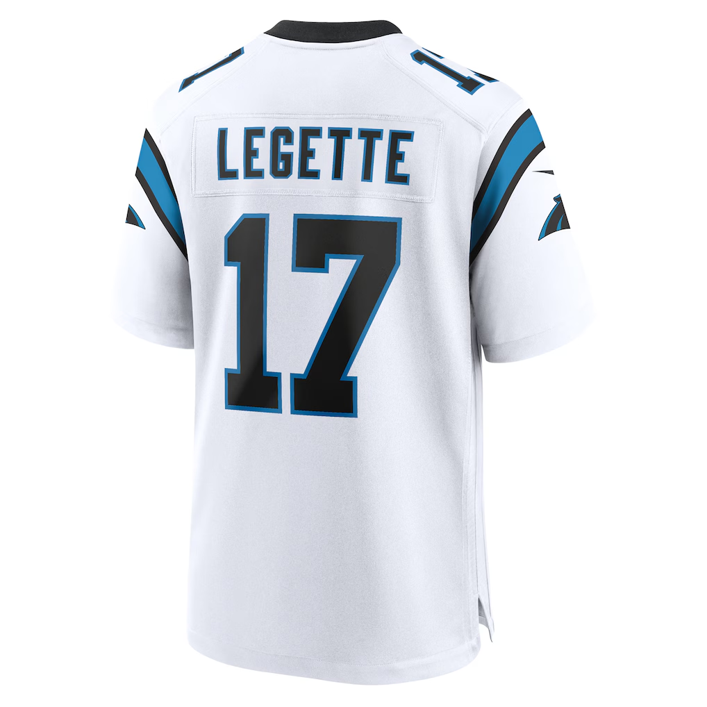 My Store C.Panthers #17 Xavier Legette White Game Stitched Jerseys