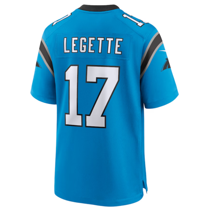 My Store C.Panthers #17 Xavier Legette Blue Player Jersey American Stitched Game Jerseys