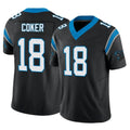 My Store C.Panthers #18 Jalen Coker Player Black Vapor F.U.S.E. Limited Home Game Stitched Jerseys