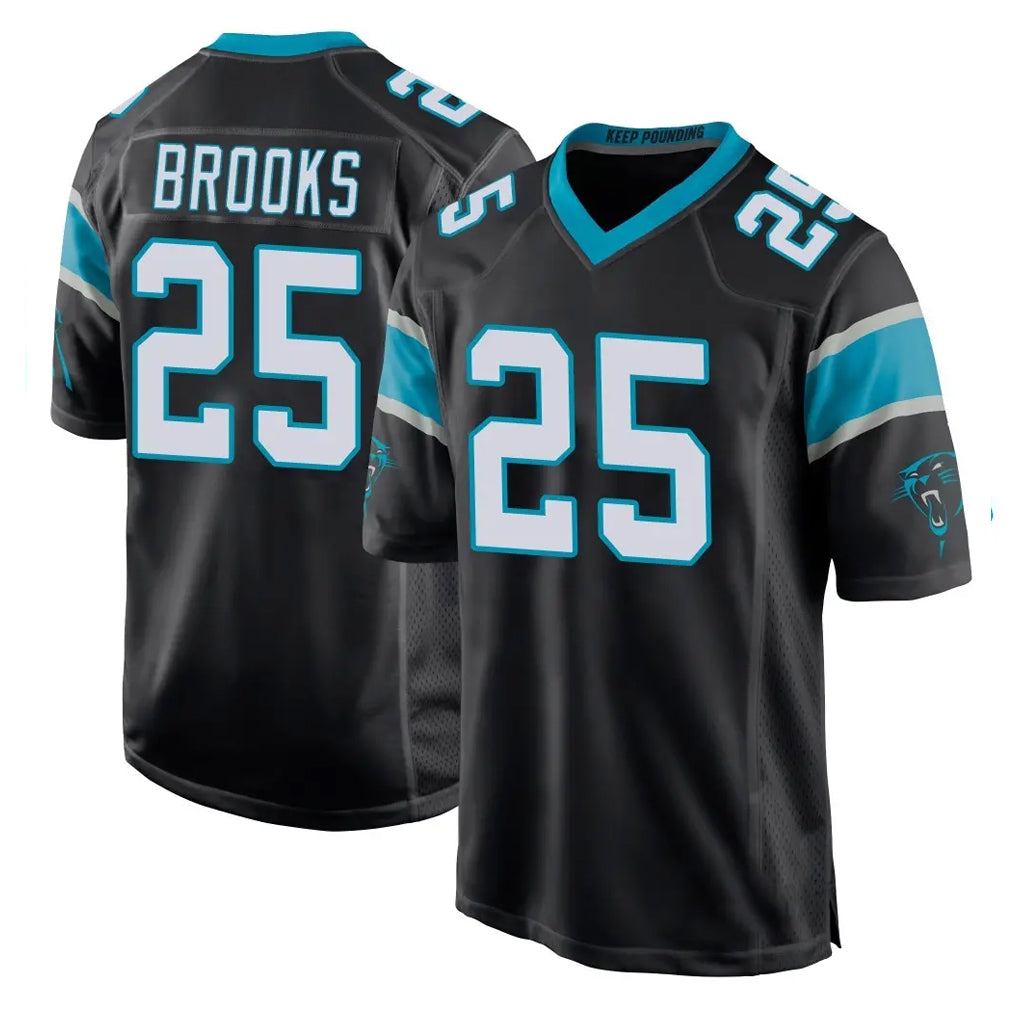 My Store C.Panthers #25 Jonathon Brooks Player Black Home Game Stitched Jerseys
