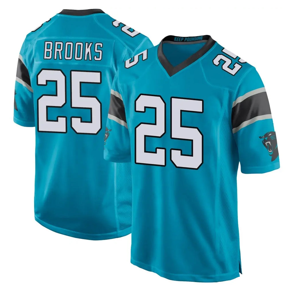 My Store C.Panthers #25 Jonathon Brooks Player Blue Game Stitched Jerseys