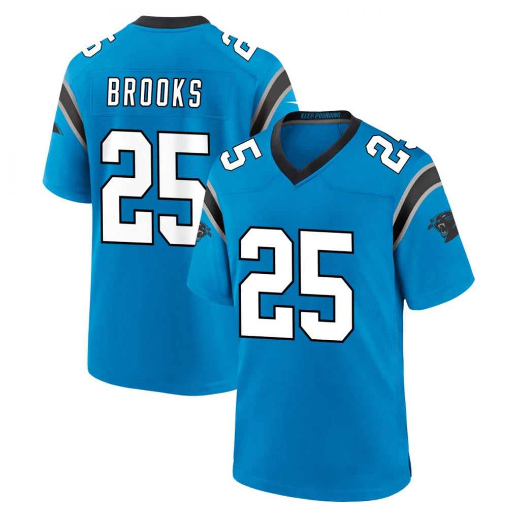 My Store C.Panthers #25 Jonathon Brooks Player Blue Home Game Stitched Jerseys