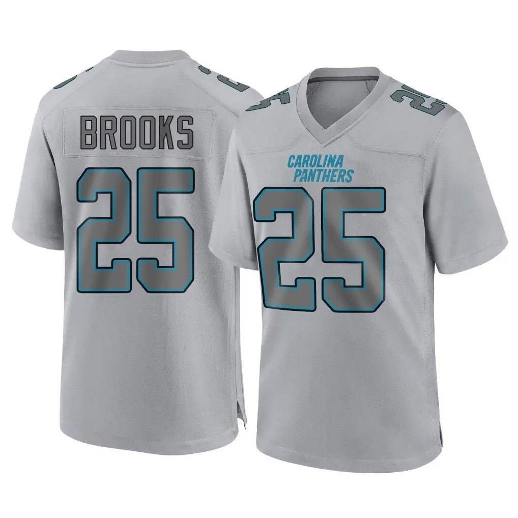 My Store C.Panthers #25 Jonathon Brooks Player Gray Atmosphere Fashion Game Stitched Jerseys