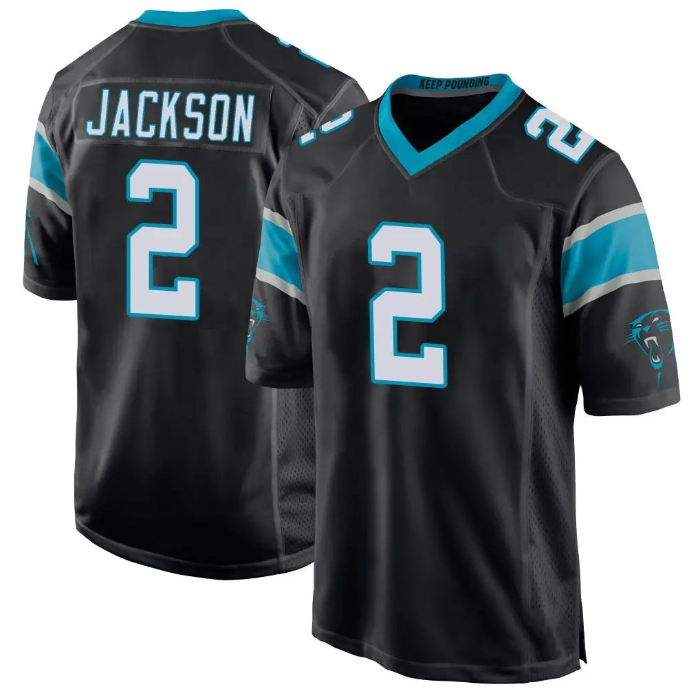 My Store C.Panthers #2 Mike Jackson Player Black Game Stitched Jerseys