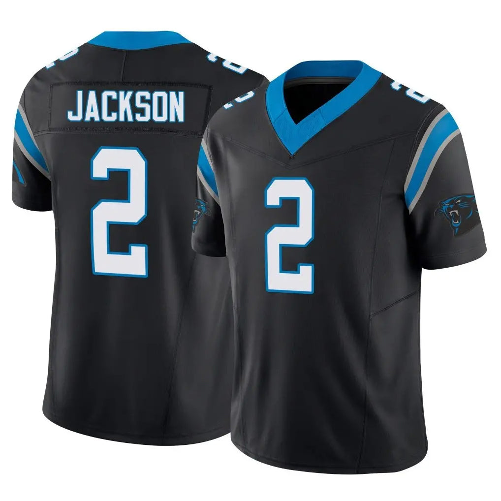 My Store C.Panthers #2 Mike Jackson Player Black Vapor F.U.S.E. Limited Home Game Stitched Jerseys
