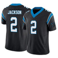 My Store C.Panthers #2 Mike Jackson Player Black Vapor F.U.S.E. Limited Home Game Stitched Jerseys