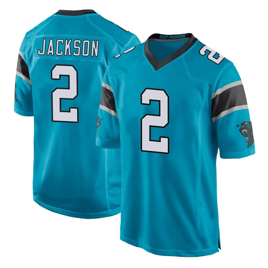My Store C.Panthers #2 Mike Jackson Player Blue Game Stitched Jerseys