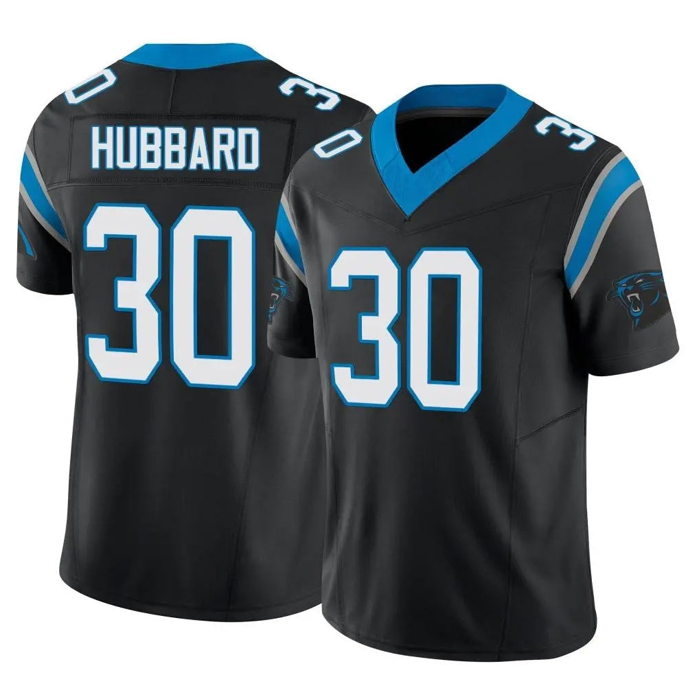 My Store C.Panthers #30 Chuba Hubbard Player Black Vapor F.U.S.E. Limited Home Game Stitched Jerseys