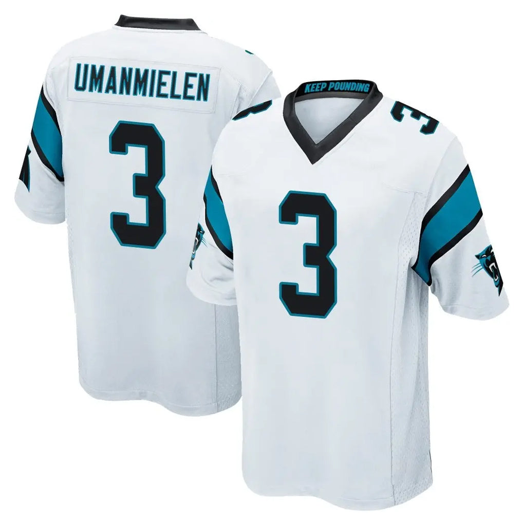 My Store C.Panthers #3 Princely Umanmielen Player White Game Stitched Jerseys