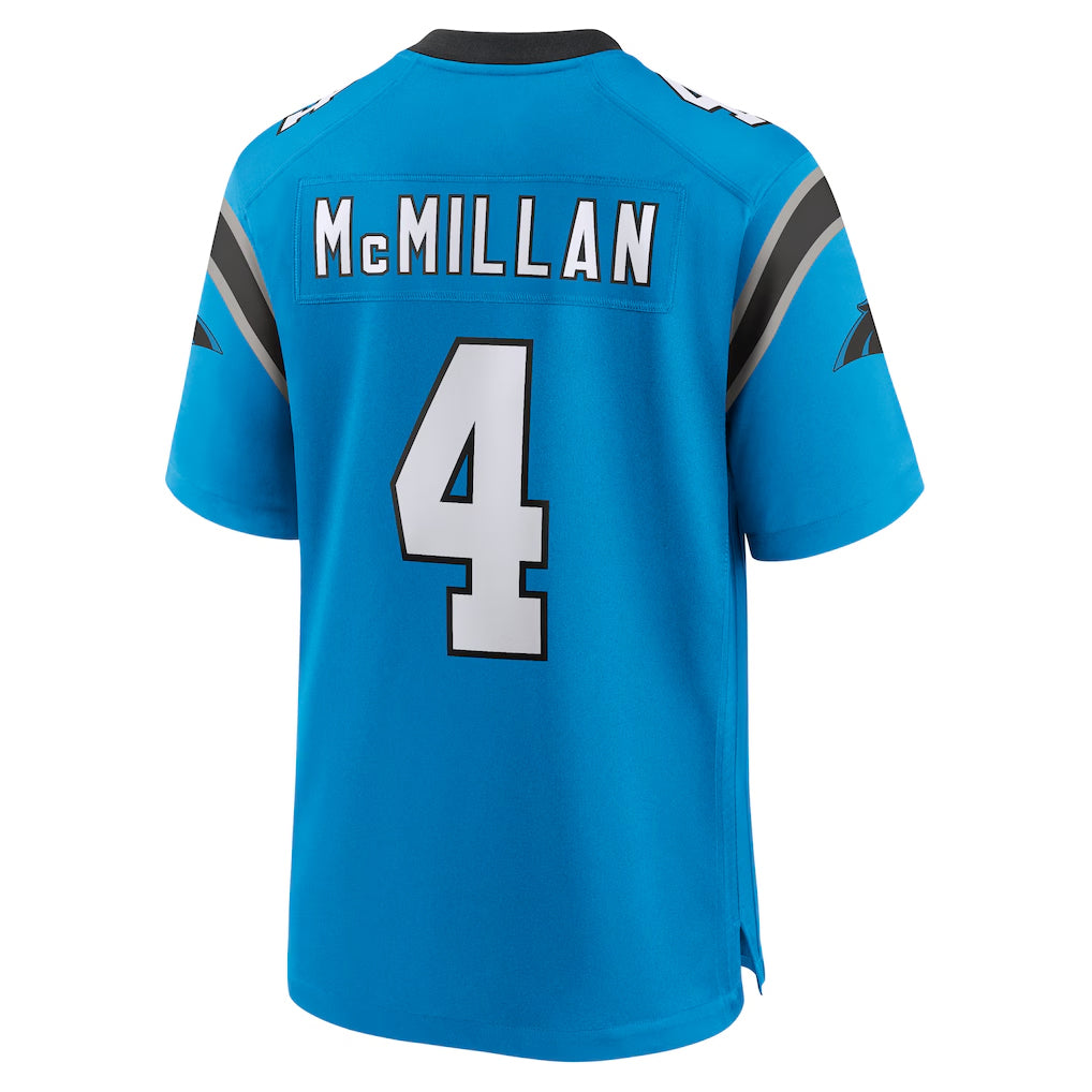 My Store C.Panthers #4 Tetairoa McMillan Player Blue Home Game Stitched Jerseys