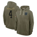 My Store C.Panthers #4 Tetairoa McMillan Player Salute to Service Hoodies Stitched Jerseys