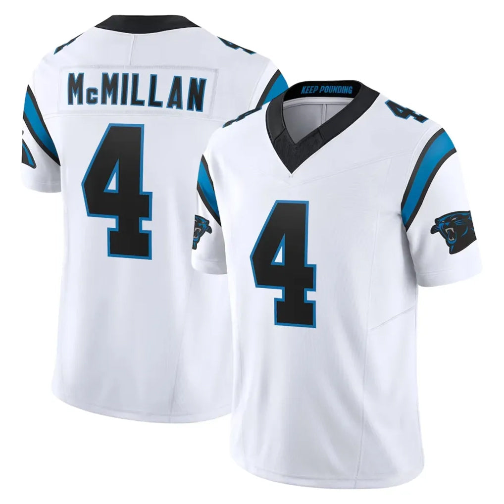 My Store C.Panthers #4 Tetairoa McMillan Player White Vapor F.U.S.E. Limited Home Game Stitched Jerseys