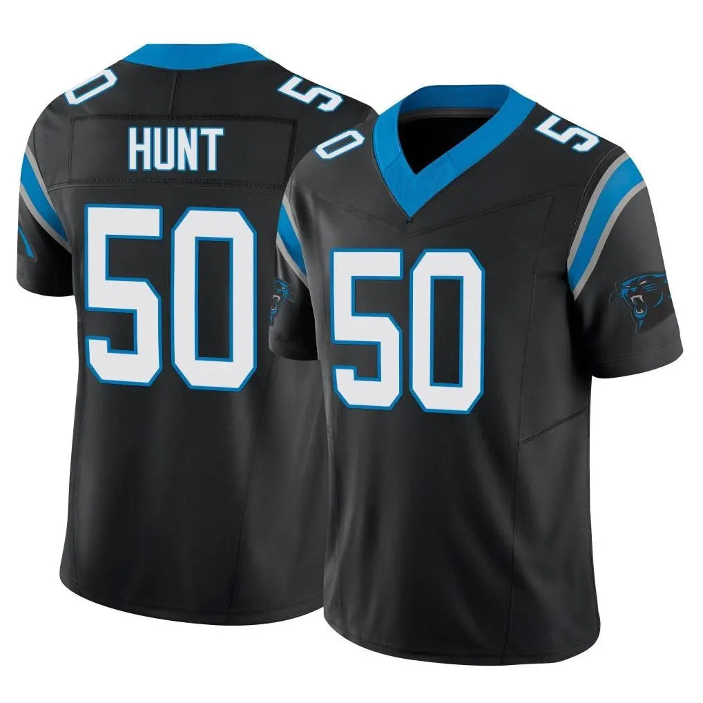 My Store C.Panthers #50 Robert Hunt Player Black Vapor F.U.S.E. Limited Home Game Stitched Jerseys