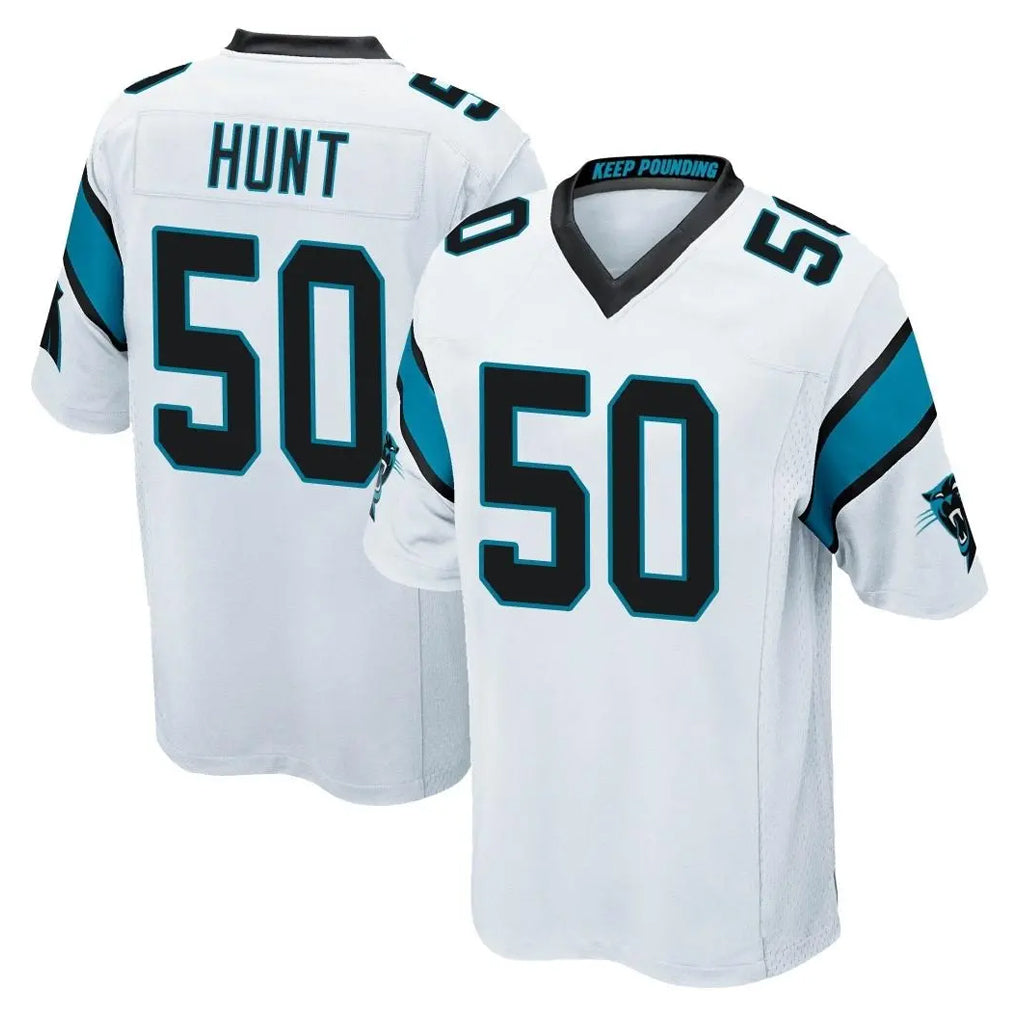 My Store C.Panthers #50 Robert Hunt Player White Game Stitched Jerseys