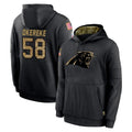 My Store C.Panthers #50 Robert Hunt Player Black Salute to Service Pullover Hoodies Limited Game Stitched Jerseys