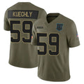 My Store C.Panthers #59 Luke Kuechly Player Olive Salute To Service Limited Stitched Jerseys