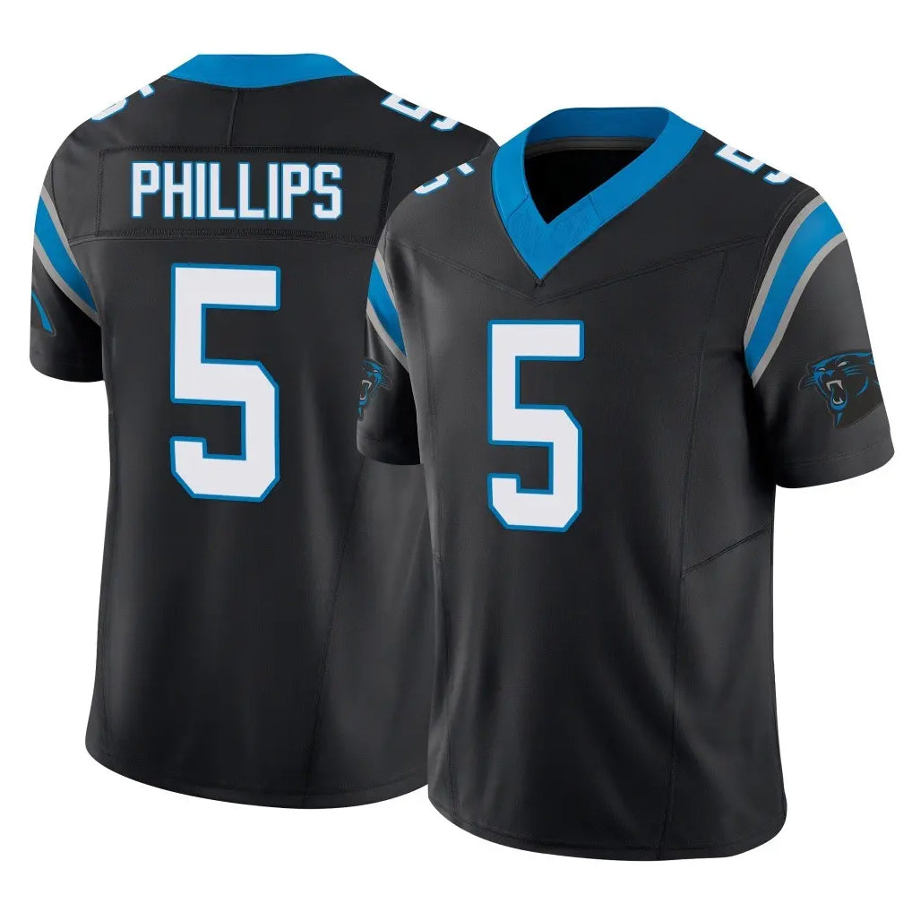 My Store C.Panthers #5 Jaelan Phillips Player Black Vapor F.U.S.E. Limited Home Game Stitched Jerseys
