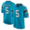 My Store C.Panthers #5 Jaelan Phillips Player Blue Game Stitched Jerseys