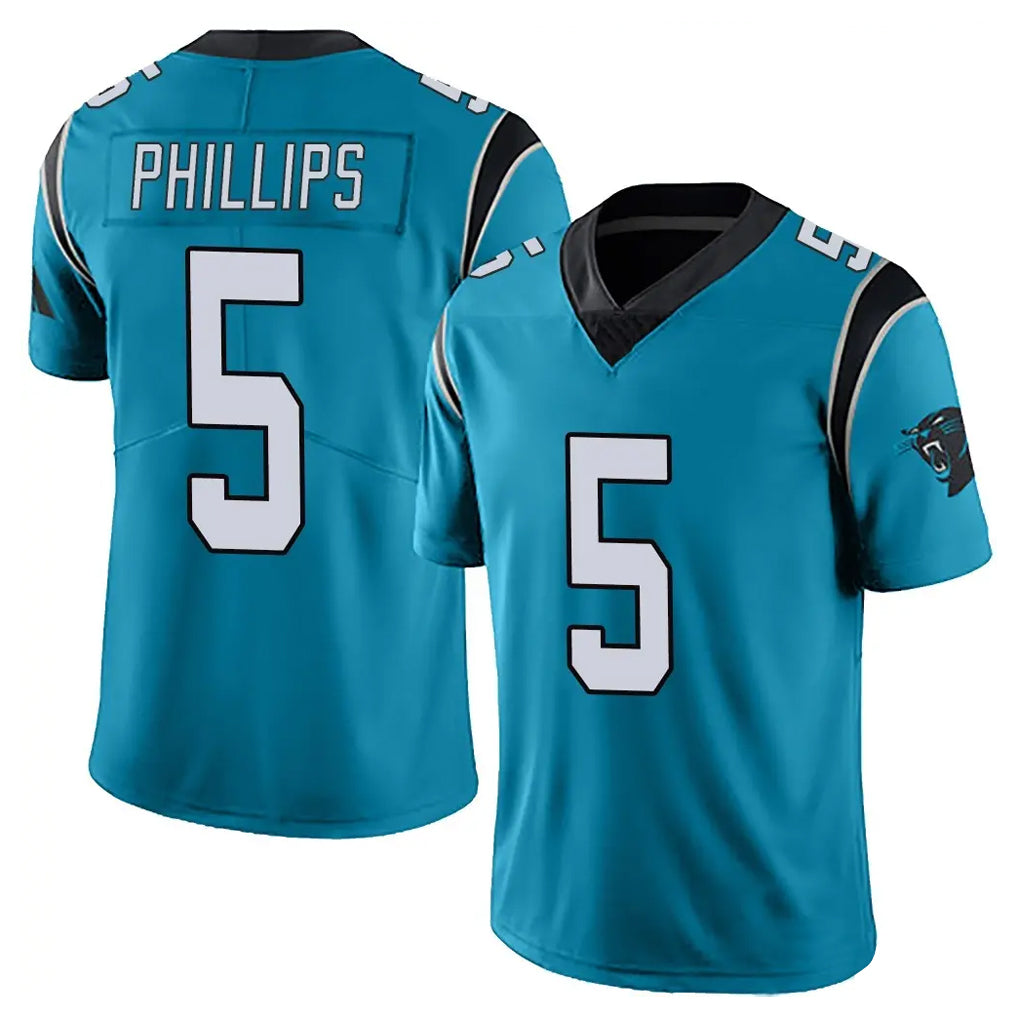 My Store C.Panthers #5 Jaelan Phillips Player Blue Vapor Untouchable Limited Game Stitched Jerseys