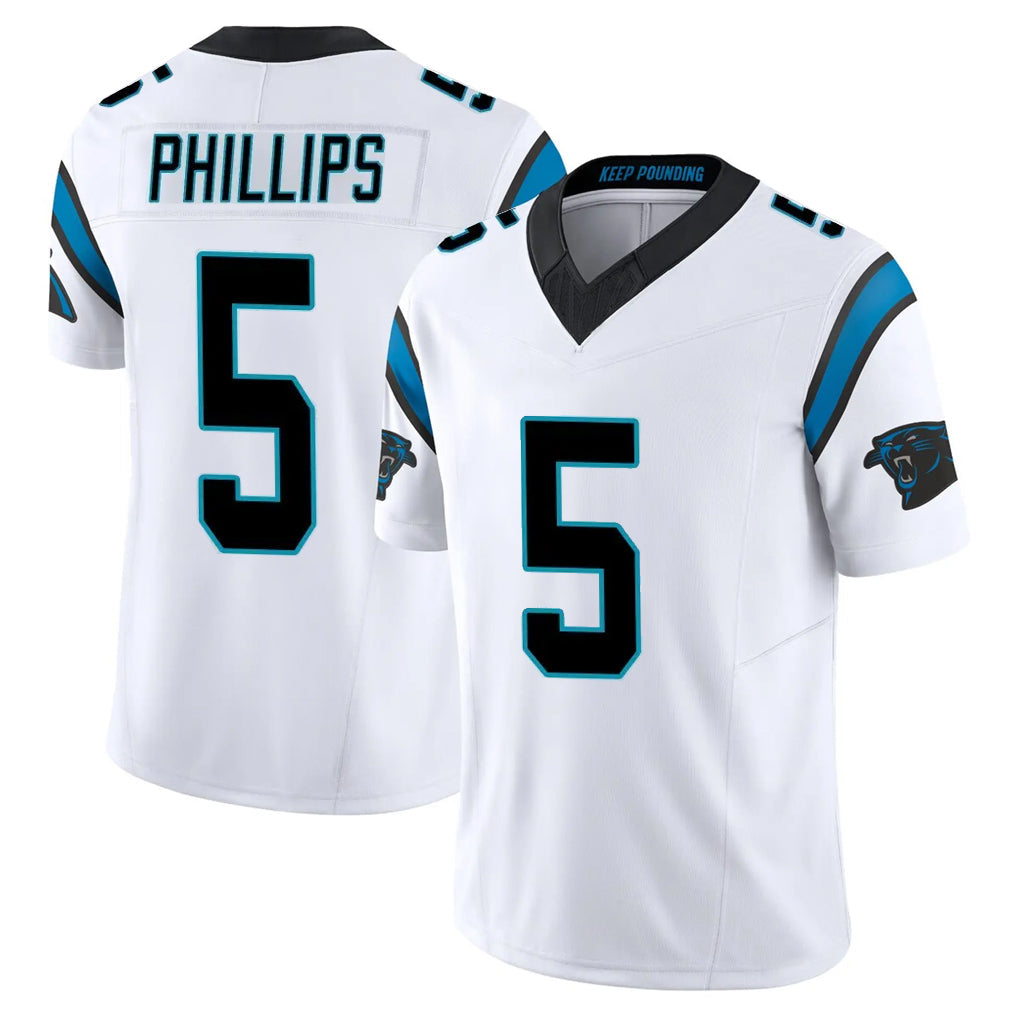 My Store C.Panthers #5 Jaelan Phillips Player White Vapor F.U.S.E. Limited Home Game Stitched Jerseys