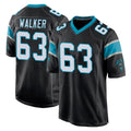My Store C.Panthers #63 Rasheed Walker Player Black Game Stitched Jerseys