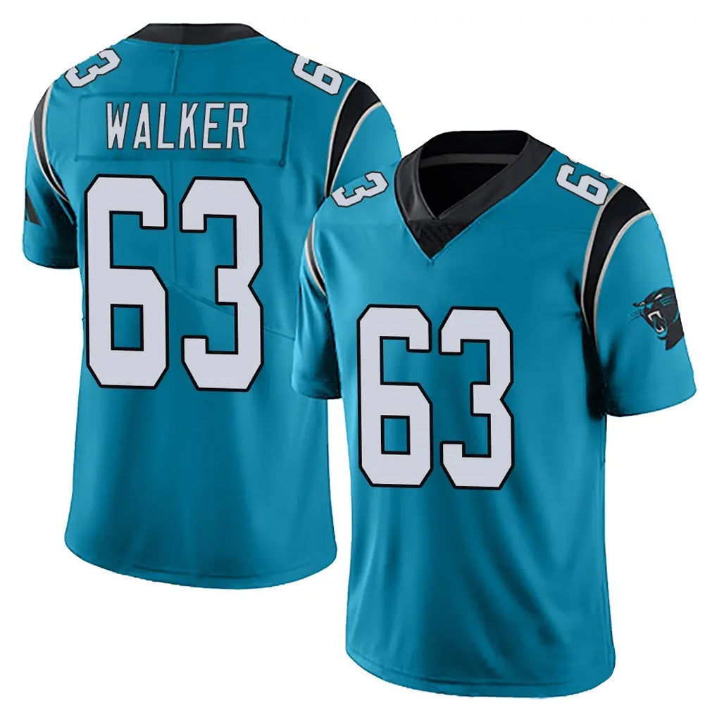 My Store C.Panthers #63 Rasheed Walker Player Blue Vapor Untouchable Limited Game Stitched Jerseys