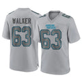 My Store C.Panthers #63 Rasheed Walker Player Gray Atmosphere Fashion Game Stitched Jerseys