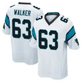 My Store C.Panthers #63 Rasheed Walker Player White Game Stitched Jerseys