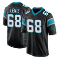 My Store C.Panthers #68 Damien Lewis Player Black Home Game Stitched Jerseys