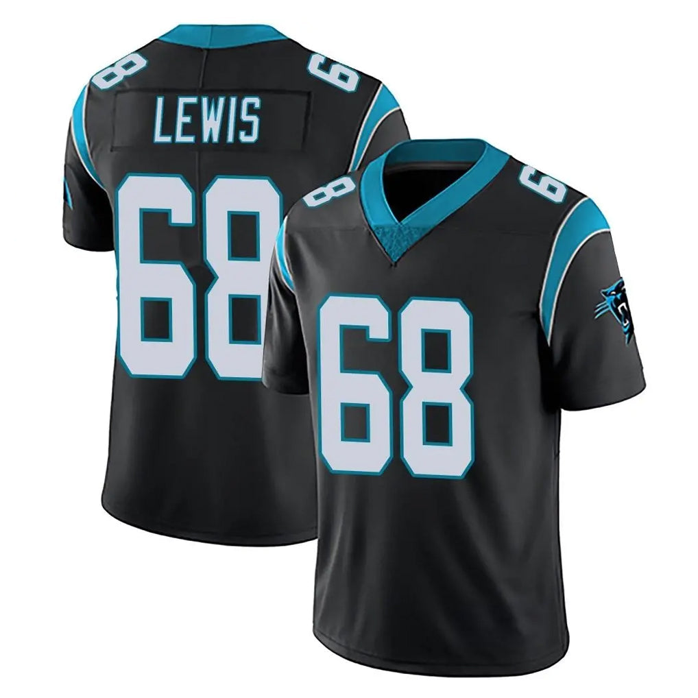 My Store C.Panthers #68 Damien Lewis Player Black Vapor Untouchable Limited Game Stitched Jerseys