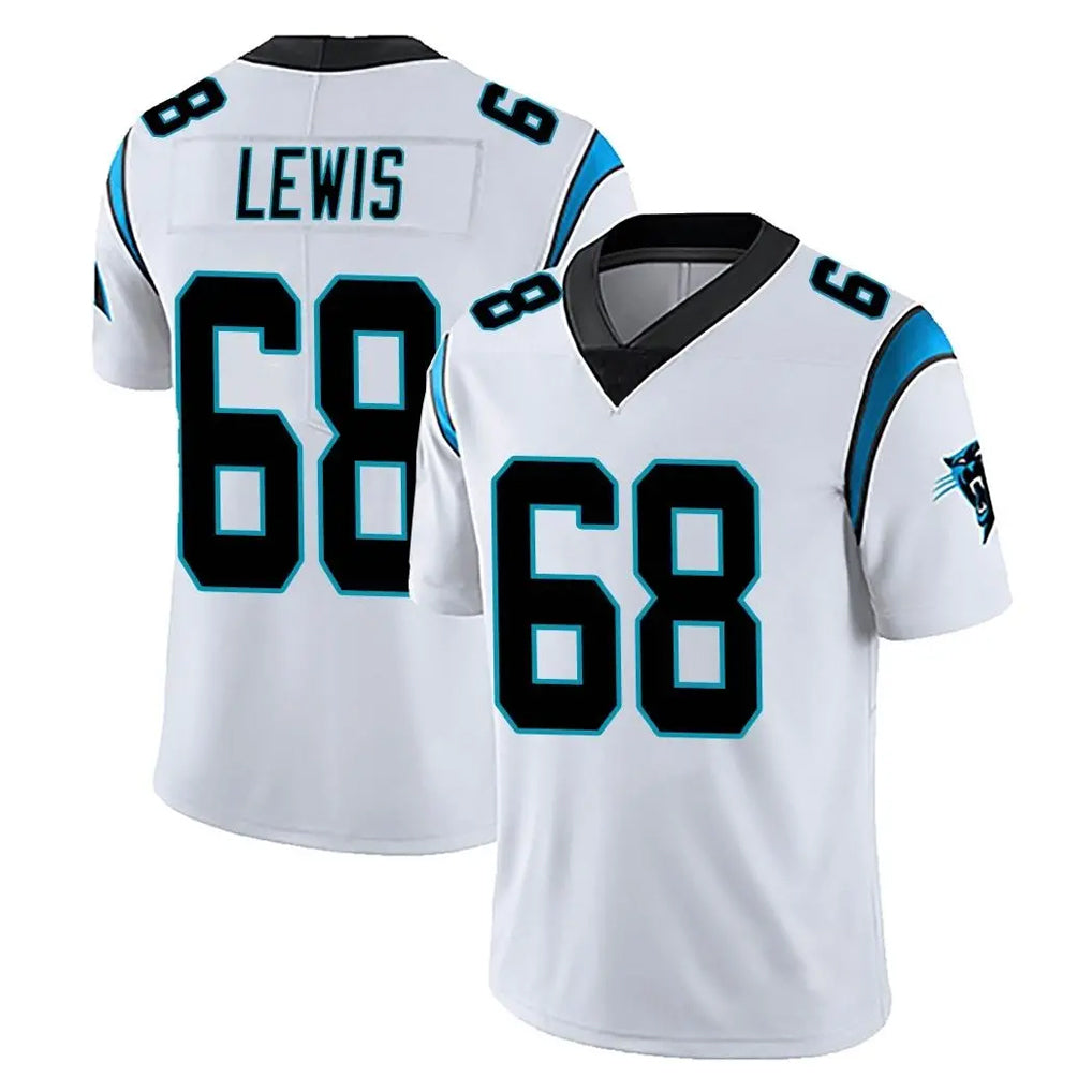 My Store C.Panthers #68 Damien Lewis Player White Vapor Untouchable Limited Game Stitched Jerseys