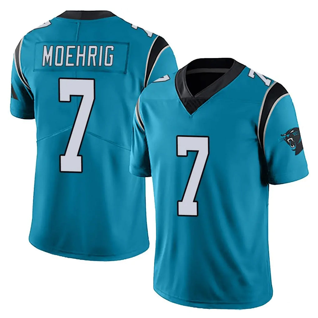 My Store C.Panthers #7 Tre'von Moehrig Player Blue Vapor Untouchable Limited Game Stitched Jerseys